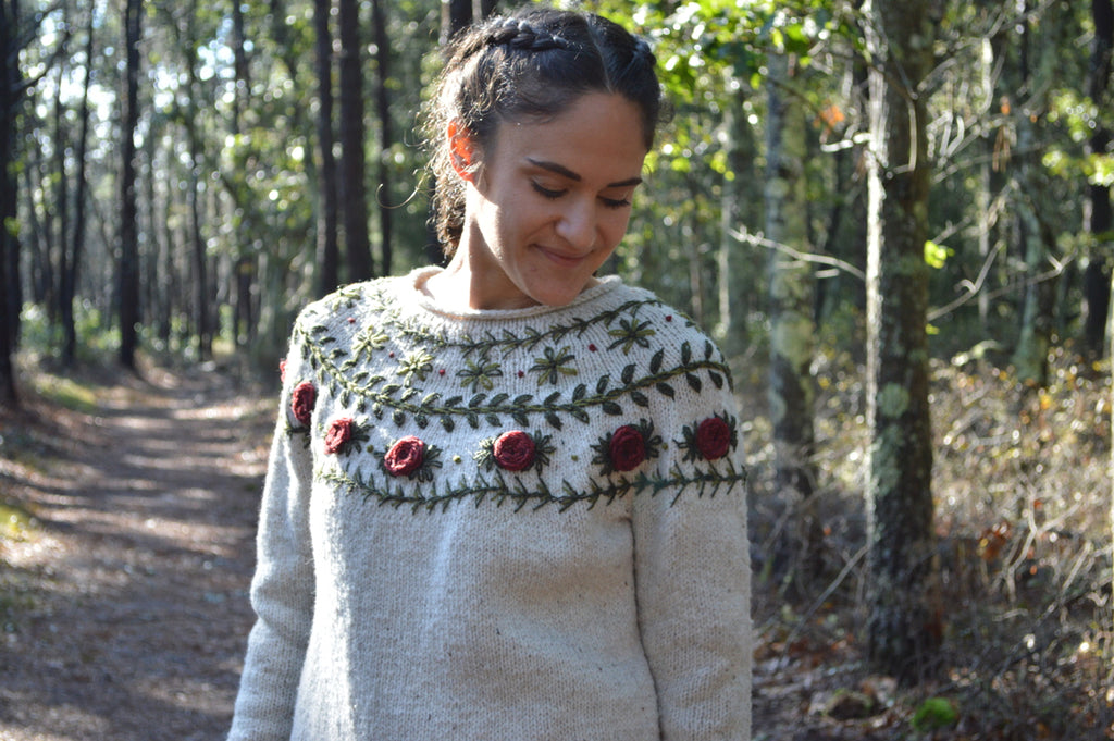 Boho Wreath Sweater