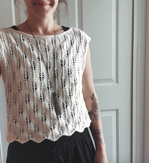 Cropped Lace Tee