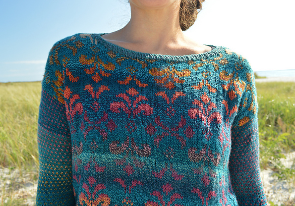 Vintage Damask Pullover